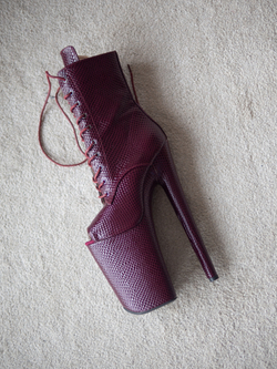 DRAGON. Ботильоны четверки. Эко кожа Лак. Открытые - SHDB-029-4-zme-cher