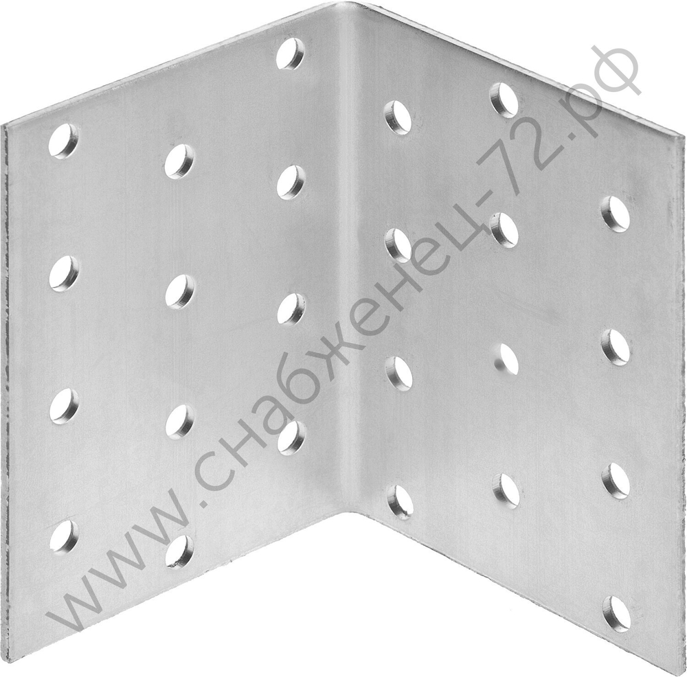 ЗУБР УКА-2.0 80х60х60 х 2 мм, равносторонний крепежный уголок, цинк (310206-080-060)