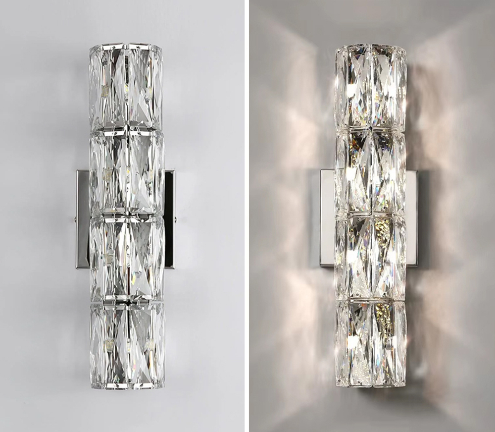 Настенный светильник A06W/4 silver/clear