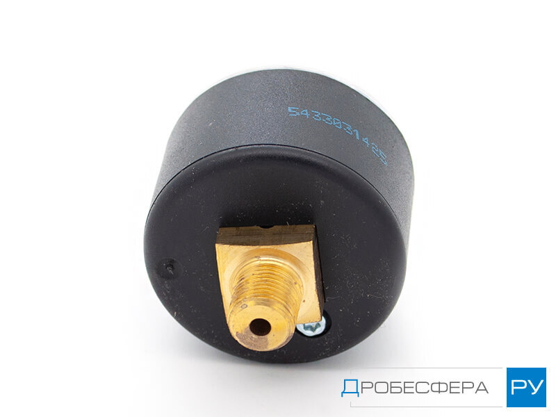Манометр для компрессора 6 бар (0,6 МПа) осевой R 1/8" диаметр 39 мм арт. M043-P06