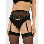Роковой пояс для чулок с черным кружевом (Hold on love) (S/M)