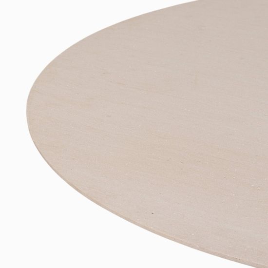 Круглый обеденный стол Addy диаметр 120 деревянная ножка, столешница из камня