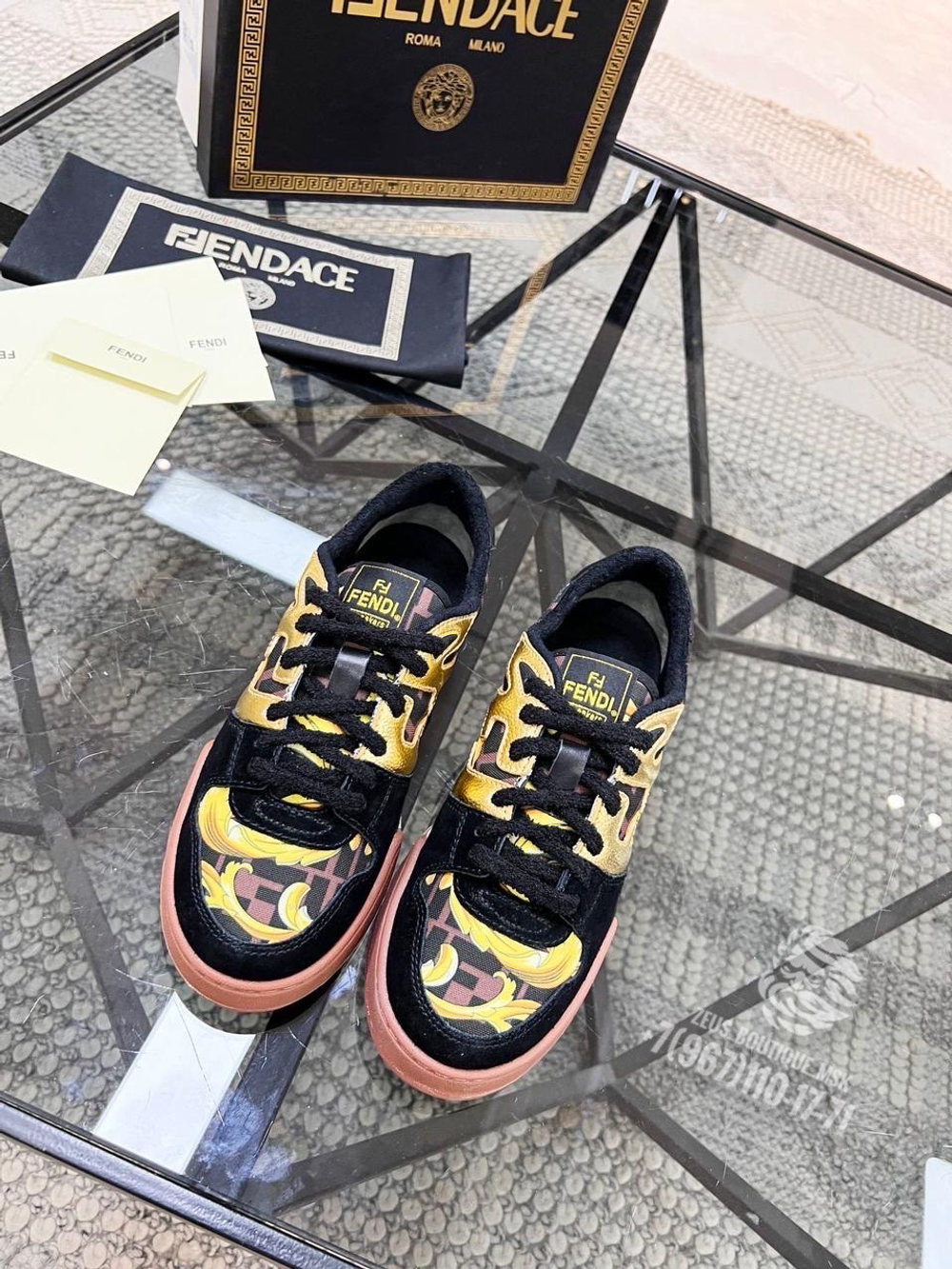 Кеды Versace x Fendi