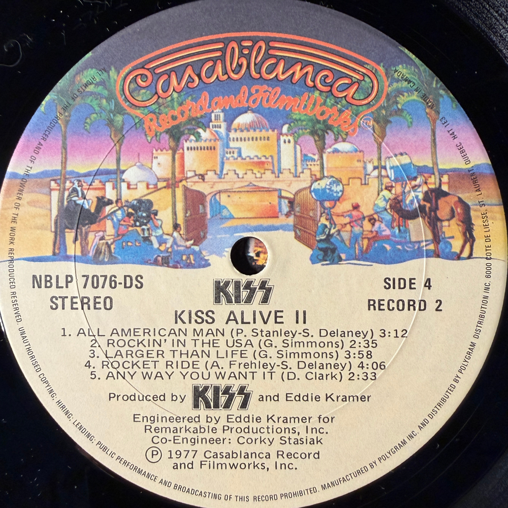 Kiss ‎– Alive II 2LP (Канада 1977г.) Т