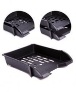 Лоток горизонтальный сетчатый, черный (Стамм)