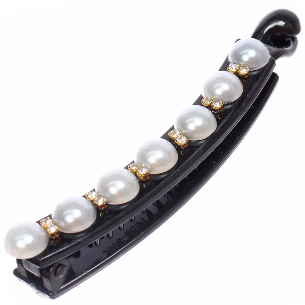 Заколка - банан для волос в пакете «PREMIUM», маскотта, цвет чёрный, 10см