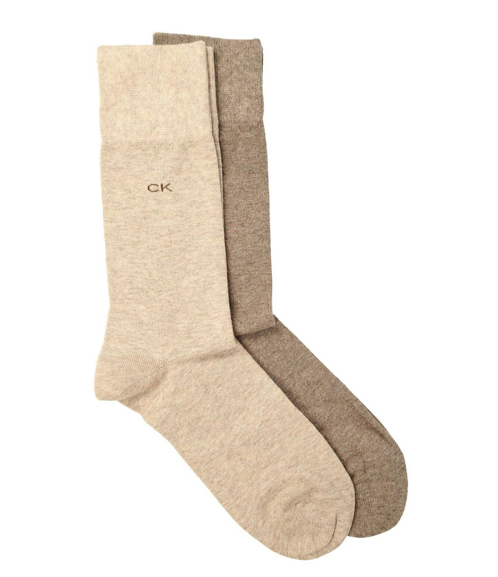 носки 2 пары Calvin Klein - серый(701218631)