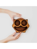 Деревянная менажница "Каширский Кот" из кедра