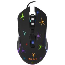 Клавиатура и мышь комплект Intro GXZ990 игровой 1200-3600dpi + коврик + гарнитура черный