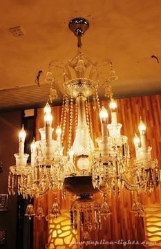 replica BACCARAT ZÉNITH CHANDELIER ( 18 lights + clear colour )