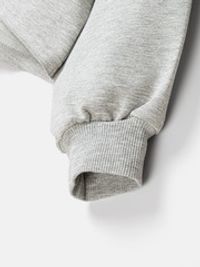 Свитшот укороченный облегченный "Серый меланж" 7+