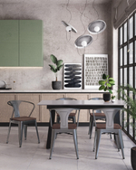 Стол обеденный Детройт раскладной 160-200*90 серый