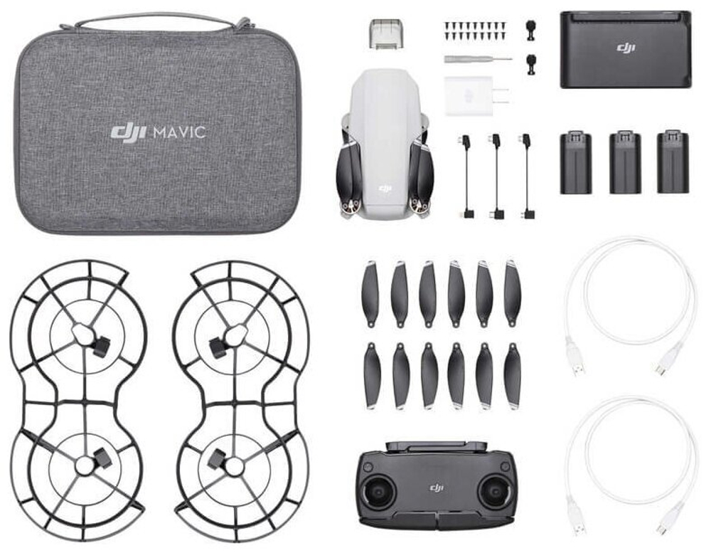 Квадрокоптер DJI Mavic Mini Fly More Combo, white