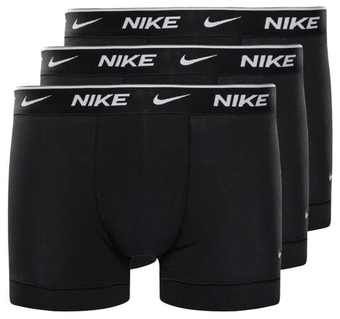 Мужские спортивные боксеры Nike Everyday Cotton Stretch Trunk 3P - черный