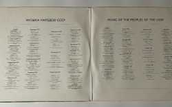 Винтажная виниловая пластинка LP Сборник Музыка Народов СССР Music Of The Peoples Of The USSR (СССР 1980)