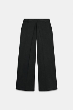 ZARA БРЮКИ ИЗ ИНТЕРЛОКА, ЧЕРНЫЙ