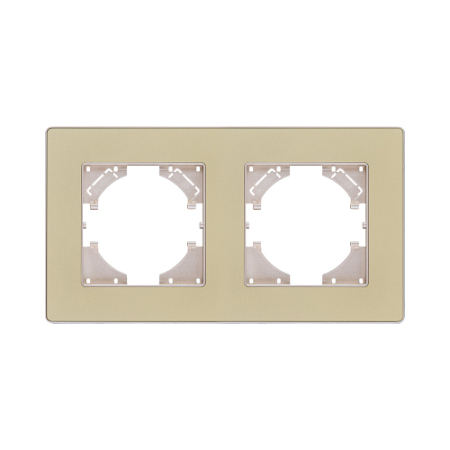 Рамка 2-постовая, золотой Kollinger Eleganz Acryl EA2GD