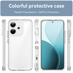 Противоударный чехол для OPPO Reno 14 Глобал и Reno 14F, усиленные прозрачные защитные рамки