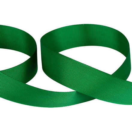 Тесьма репсовая , 25 мм, цв.077 зеленый