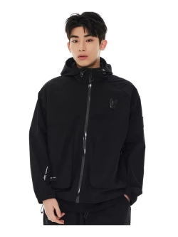 Куртка с капюшоном из нейлона