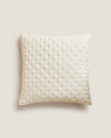 ZARA HOME МЯГКИЙ ЧЕХОЛ ДЛЯ ДЕКОРАТИВНОЙ ПОДУШКИ, ЭКРЮ
