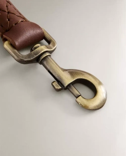 ZARA HOME ПОВОДОК ДЛЯ СОБАК ИЗ КОЖИ И ВЕРЕВКИ, КРАСНЫЙ