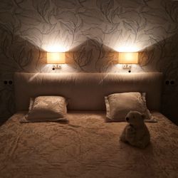 Citilux Декарт CL704303 Бра с бежевым абажуром и диммером