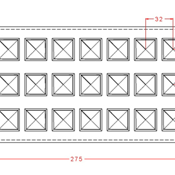 255 | Форма для шоколадных конфет &quot;Конверт&quot; (275*135мм)