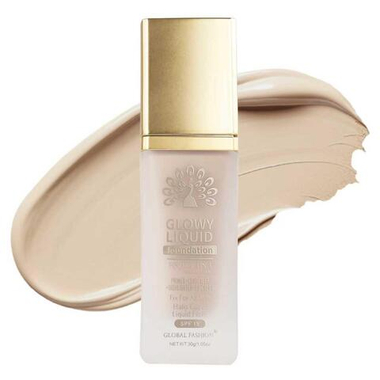 Тональная основа Global Fashion, Glowy Liquid Foundation 4in1:Primer+Concealer+Highlighter+BB cream, SPF 15, 38