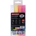 Маркеры меловые "POP-ART", НАБОР 4 ЦВЕТА, 5 мм, сухостираемые, для гладких поверхностей, BRAUBERG, 151535