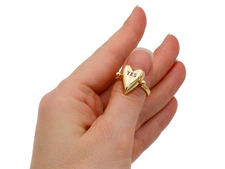 Кольцо "Сердце" 17мм не перевертыш