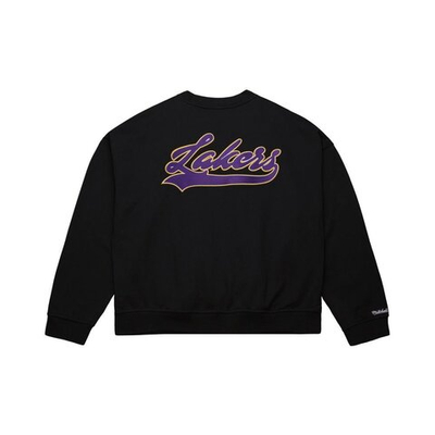 Баскетбольная толстовка Mitchell&Ness NBA Oversweep Crewneck Los Angeles Lakers Sweatshirt Black