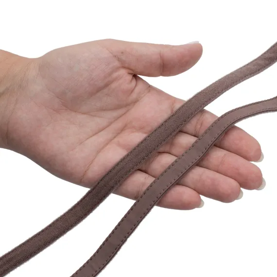 Ворсовая тесьма для корсетных пластин кофе