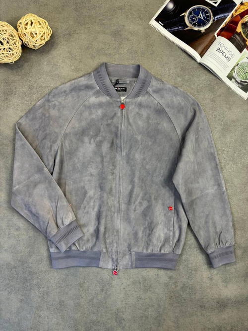 Кожаный бомбер Kiton