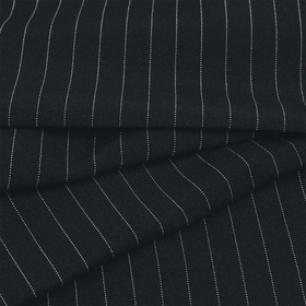 Ткань Габардин кач-во Фухуа в полоску 180 г/м² 100% полиэстер шир.150 см  цв.04 т.серый