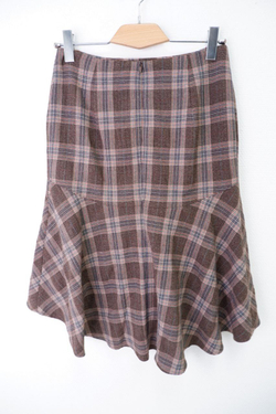 Юбка КАЛIНКА в клетку 48 размер