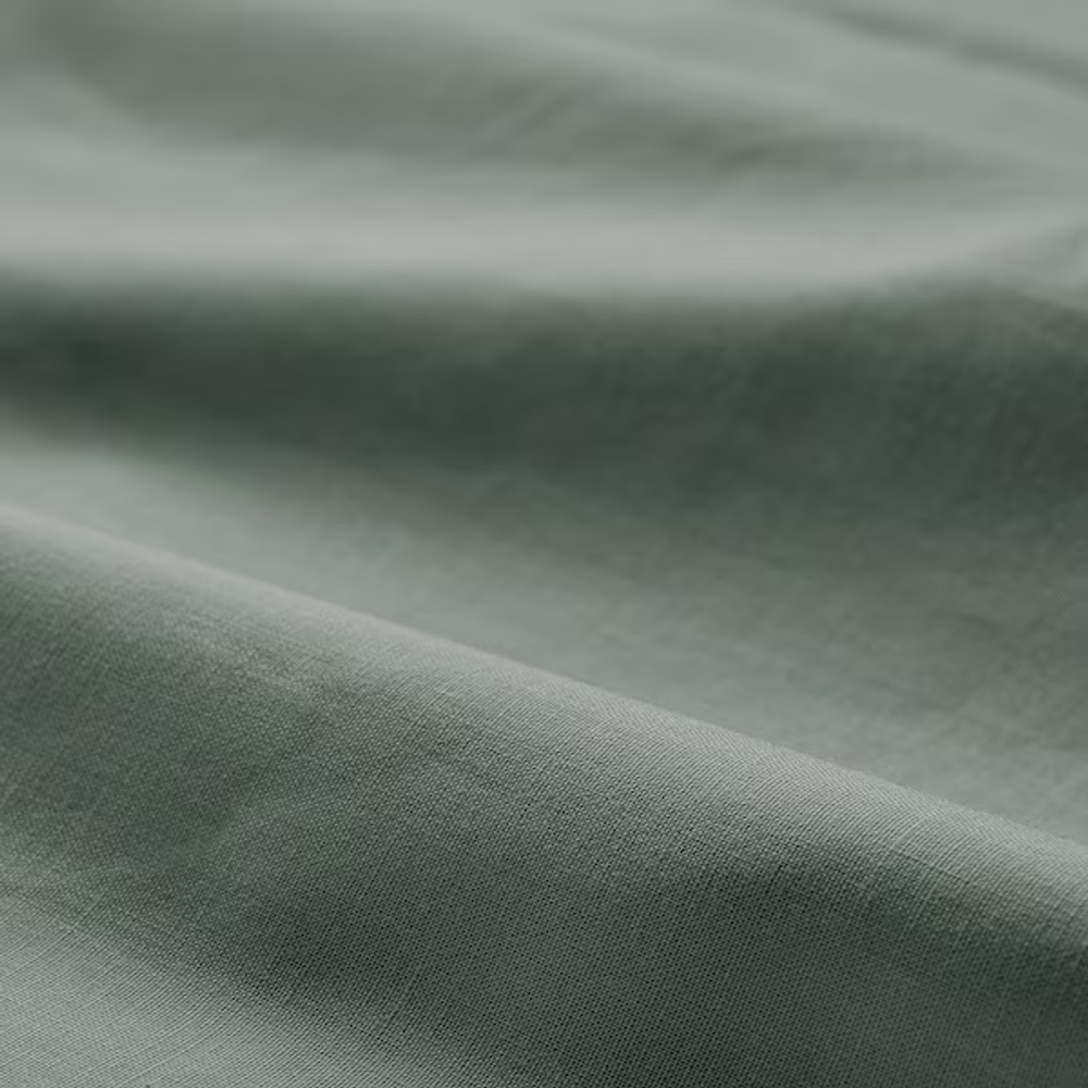 ДВАЛА DVALA Декоративная наволочка серо-зеленая, 50x60 см