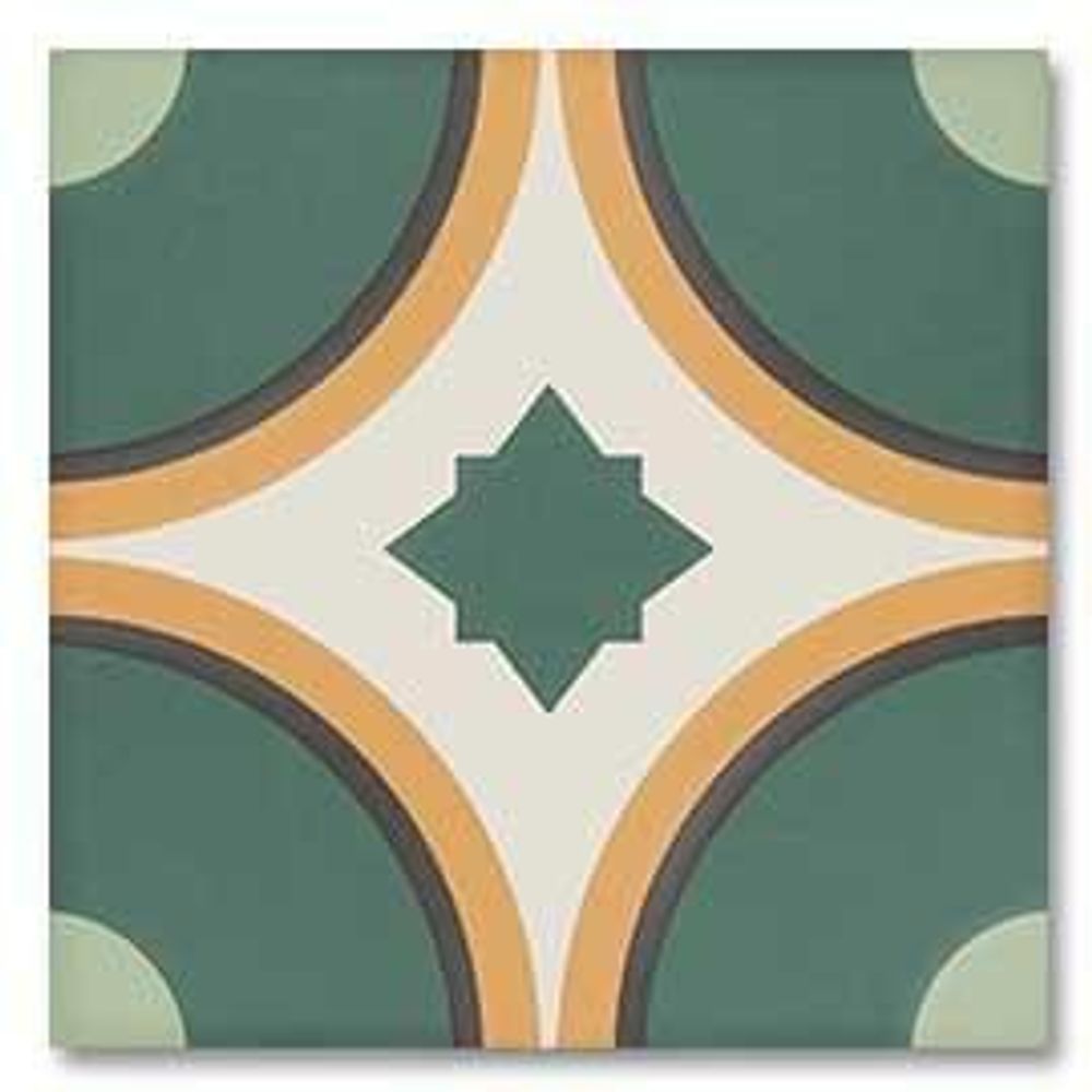 DNA Tiles Sync Circle Green 15x15
