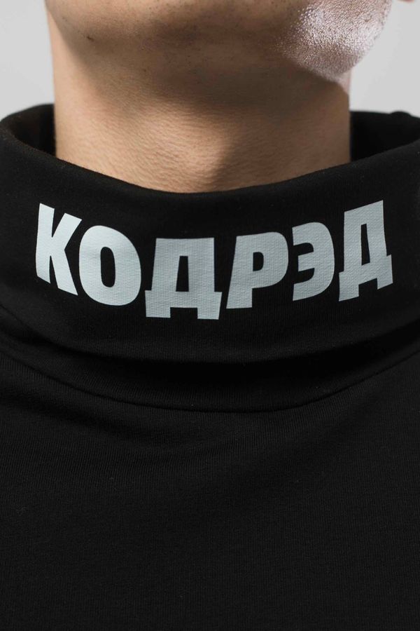 Водолазка оверсайз Rollneck Wide Coderedneck черная - фото 6