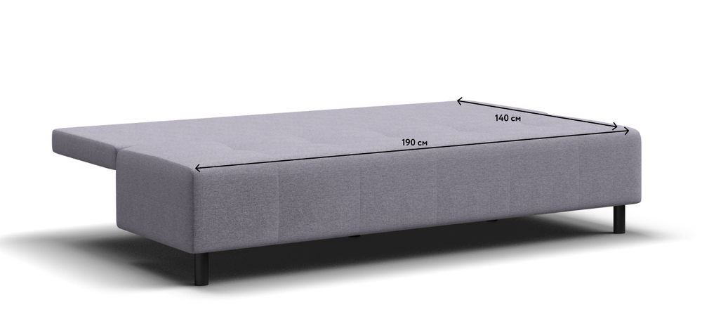 Диван Бостон Мини рогожка Malmo платина