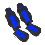 Чехлы MAN TGX, TGS с 2021 года c регулировкой ремня безопасности водителя по высоте (экокожа, синий)