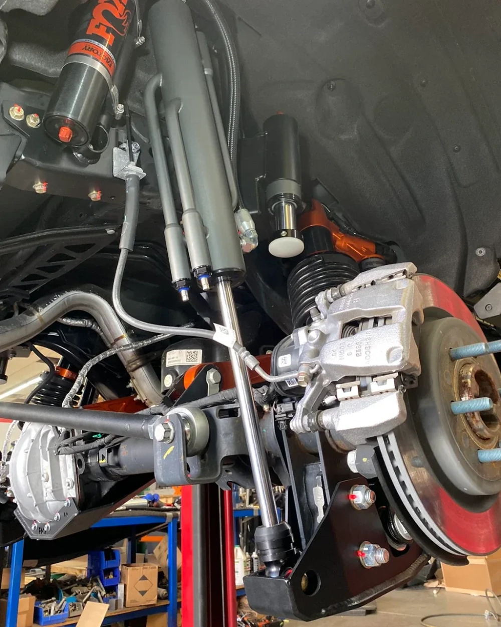 Комплект для увеличения хода задней подвески Bronco Raptor 2022+ с креплением амортизатора и буферным упором