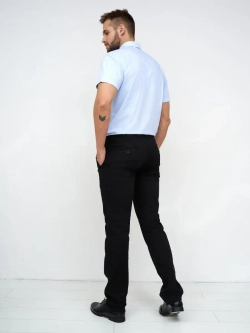 Рубашка приталенная с коротким рукавом