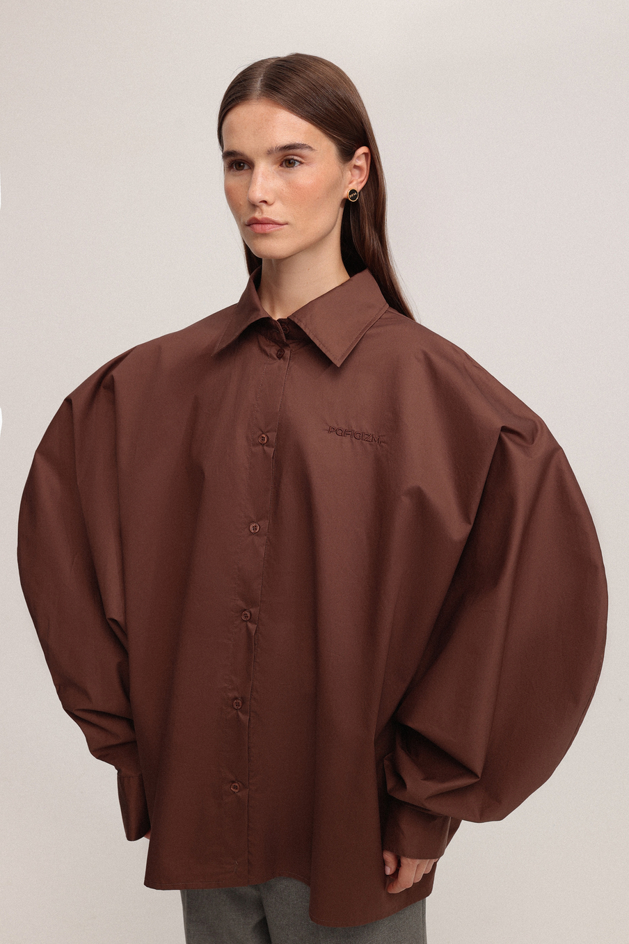 Рубашка O-силуэта