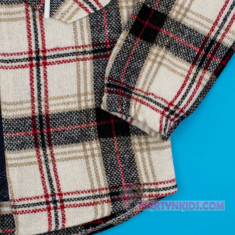 рубашка фланель с капюшоном на замке 4923