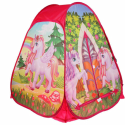 1_Палатка детская игровая единороги 81х90х81см, в сумке (GFA-UC01-R)