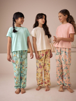 Пижама для девочки Next AC2-711, 3 шт., Розовый, Голубой, Бежевый