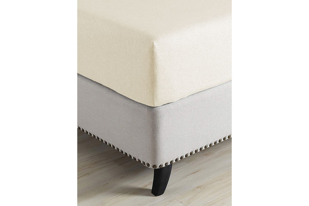 Простынь GoodNight Трикотаж 180х200х20 Бежевый на резинке