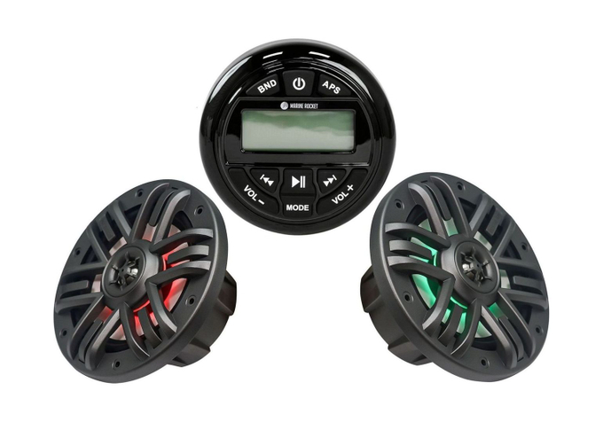 Морская аудиосистема MRH-833B, M165MR, Marine Rocket