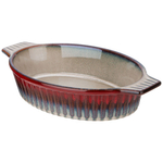 Форма для запекания керам, 19х31х6.5 см, 1.3 л, овал, Agness, Reactive Red, 780-112